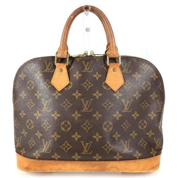 LOUIS VUITTON M51130 Monogram Alma Bag Tote Handbag Canvas Men's Women's Brown